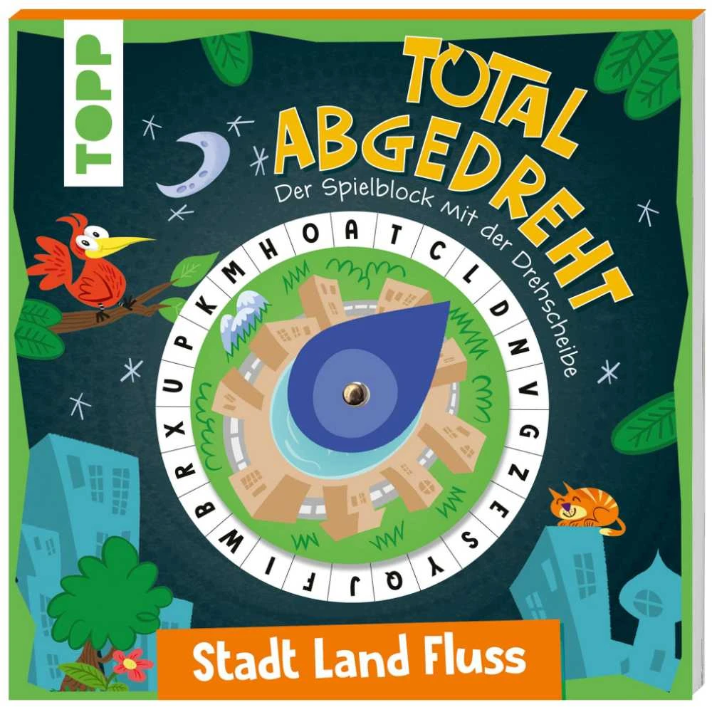 Topp Total Abgedreht! Spielblock Mit Drehscheibe - Stadt, Land, Fluss 1 Topp Total Abgedreht! Spielblock Mit Drehscheibe - Stadt, Land, Fluss