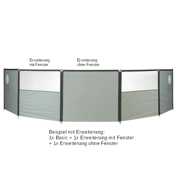 Isabella Windschutz Flex Grey Basic 460x140cm 2 Isabella Windschutz Flex Grey Basic 460x140cm – Bild 2