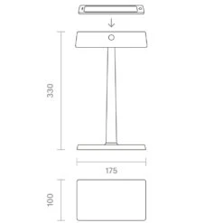 Sigor Akku-Tischleuchte Nuindie Charge 330 Mm, Schwarz -Crespo Verkäufe 19880246 4