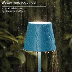 Sigor Akku-Tischleuchte Nuindie 380 Mm, Blau 9 Sigor Akku-Tischleuchte Nuindie 380 Mm, Blau -Crespo Verkäufe 19881662 3