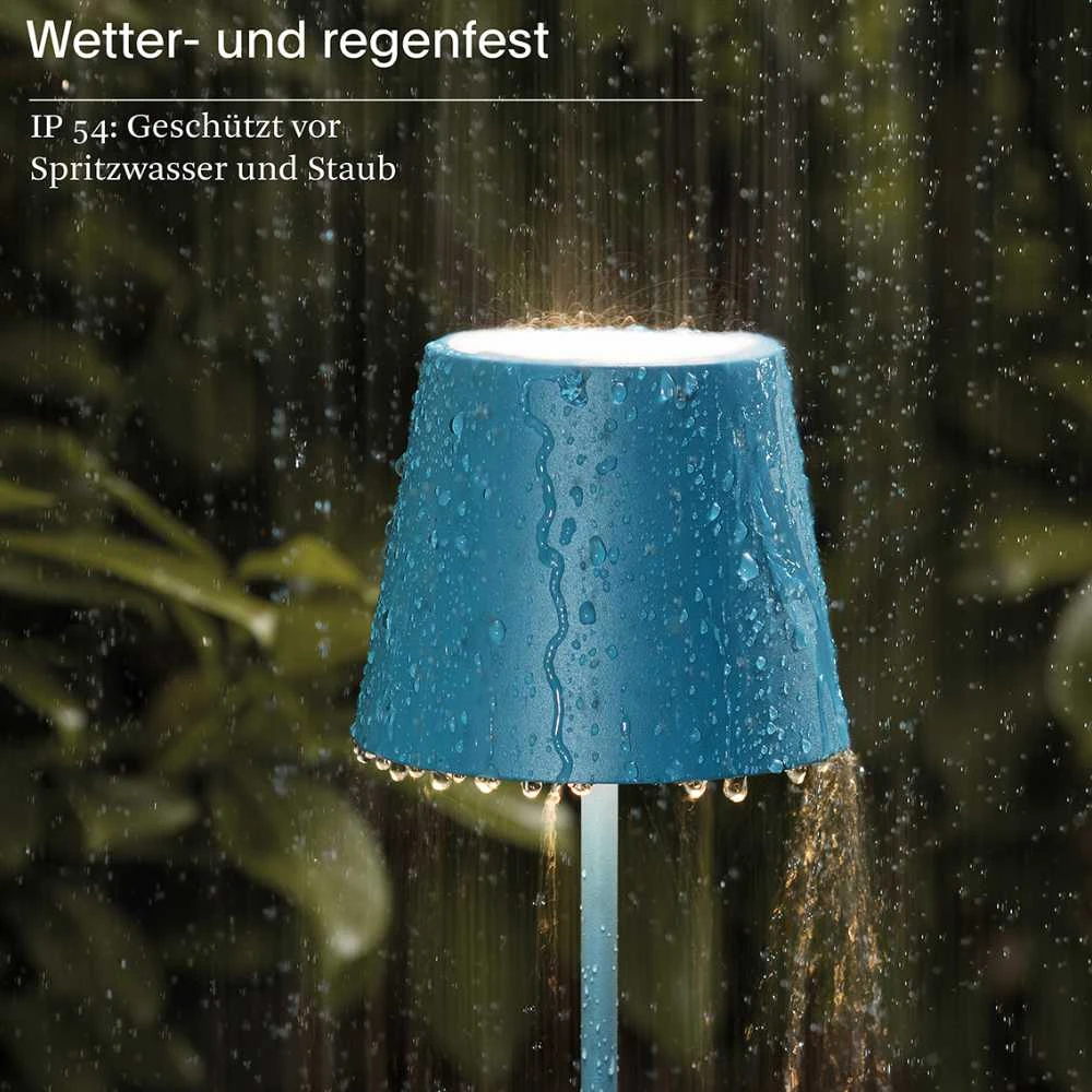 Sigor Akku-Tischleuchte Nuindie 380 Mm, Blau 4 Sigor Akku-Tischleuchte Nuindie 380 Mm, Blau – Bild 4