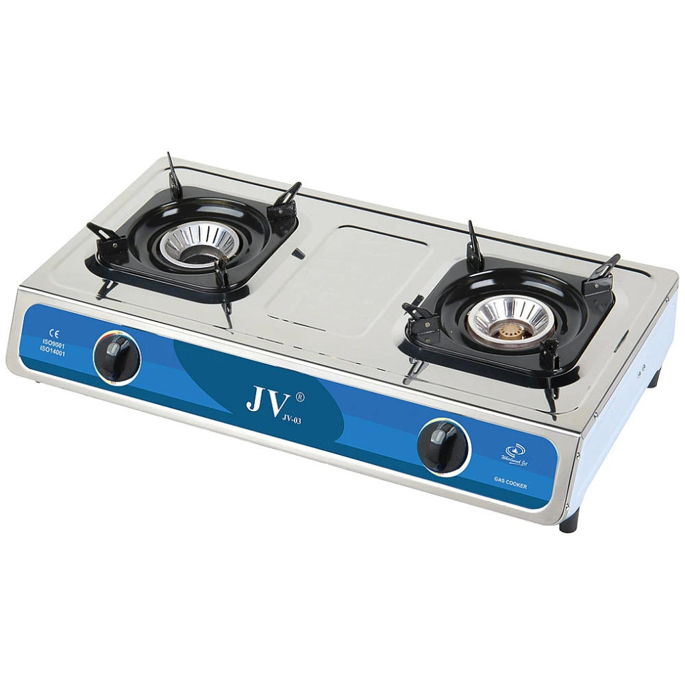 JV Edelstahlkocher Turbo, 2-flammig 1 JV Edelstahlkocher Turbo, 2-flammig