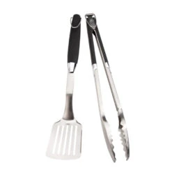 Grillbesteck 2 Tlg. Rostfreier Gebürsteter Edelstahl