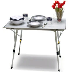 Camp4 Alu-Rolltisch Bali, 90 X 60 Cm
