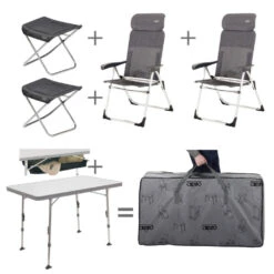 Crespo Stuhl-/ Tischset Valencia Ungepolstert, Mit Fußauflage