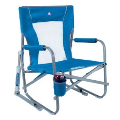 GCI Outdoor Schaukelstuhl Beach Rocker Blau