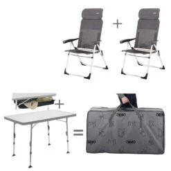 Crespo Stuhl-/ Tischset Valencia Ungepolstert, Ohne Fußauflage